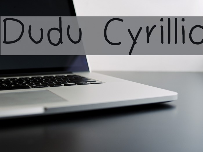 Dudu Cyrillic Font examples