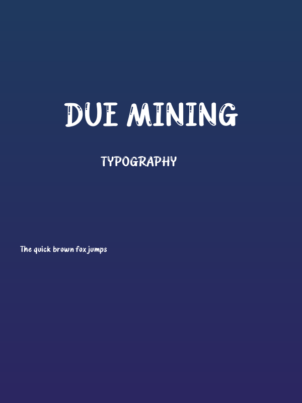 Due Mining Poster