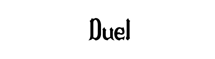 Duel  Скачать бесплатные шрифты