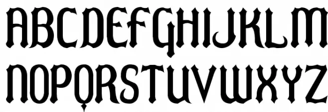 Duel Schriftart Groß