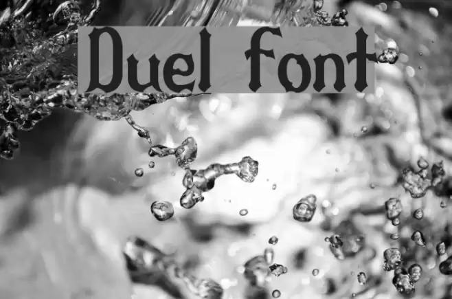 Duel Font examples