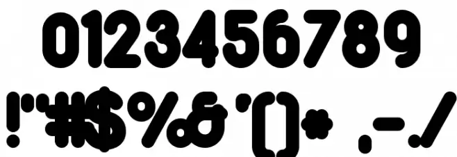 Duepuntozero Black Font OTHER CHARS