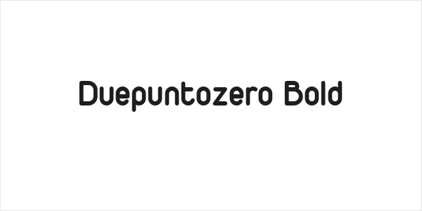 Duepuntozero Bold Logo