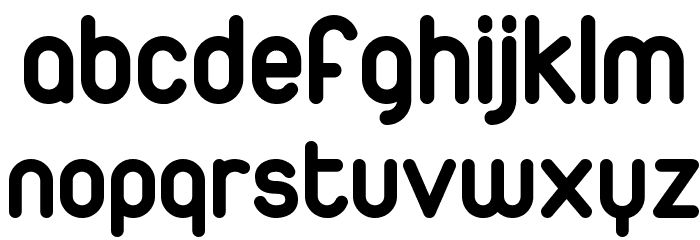 Duepuntozero Bold Font LOWERCASE