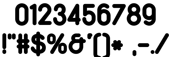Duepuntozero ExtraBold Font OTHER CHARS