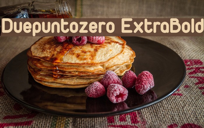 Duepuntozero ExtraBold Font examples