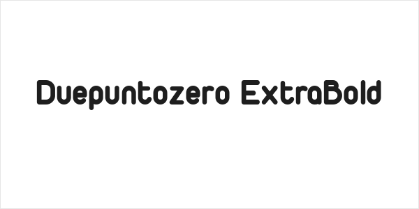 Duepuntozero ExtraBold Logo