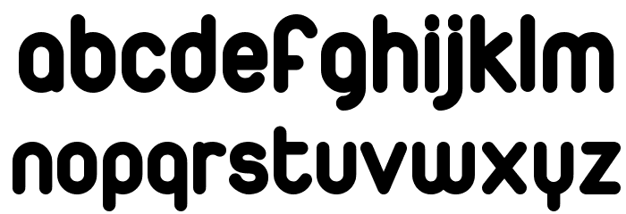Duepuntozero ExtraBold Font LOWERCASE