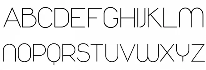 Duepuntozero ExtraLight Шрифта ВЕРХНИЙ