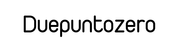 Duepuntozero Font