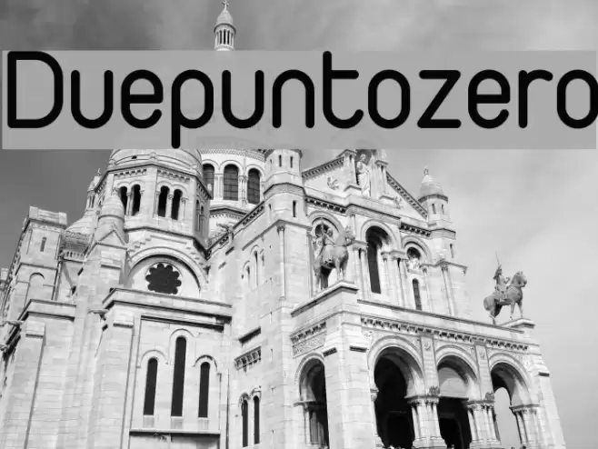 Duepuntozero फ़ॉन्ट examples