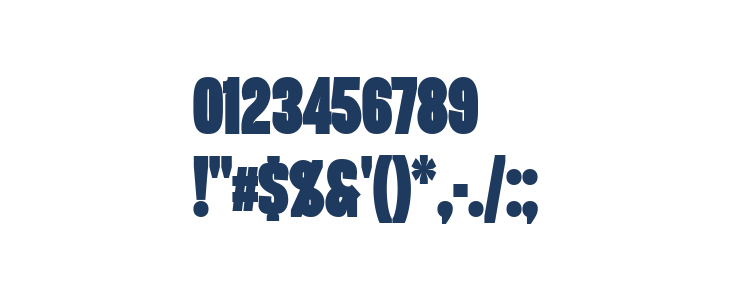 Duera PERSONAL USE Condensed Black Other Characters