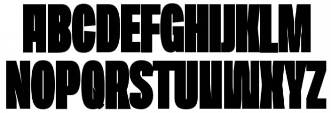 Duera PERSONAL USE Condensed Black Fonte MAIÚSCULAS
