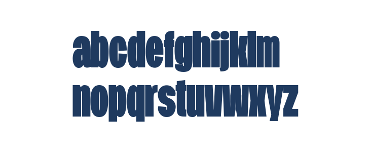 Duera PERSONAL USE Condensed Black Lowercase