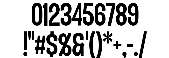 Duera PERSONAL USE Condensed Medium Font OTHER CHARS