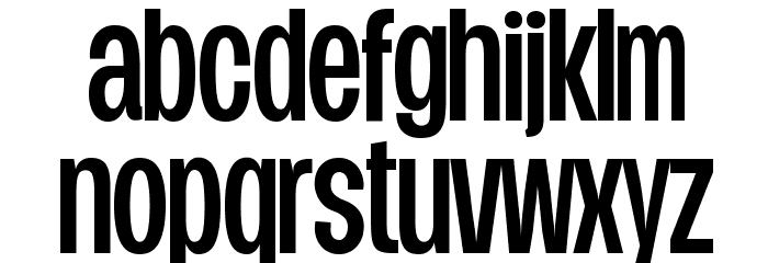 Duera PERSONAL USE Condensed Medium Font LOWERCASE