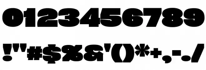 Duera PERSONAL USE Expanded Black Font OTHER CHARS