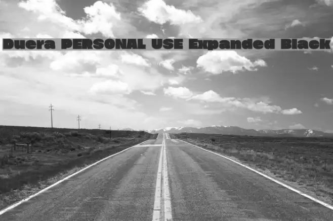 Duera PERSONAL USE Expanded Black Example 3