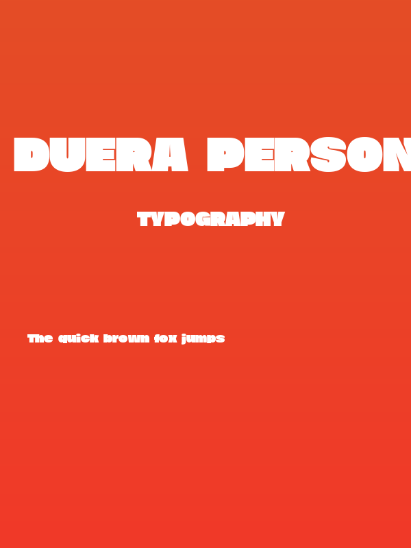 Duera PERSONAL USE Expanded Black Poster