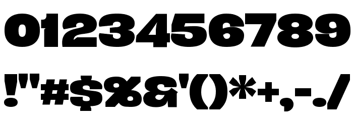 Duera PERSONAL USE Expanded Bold Font OTHER CHARS