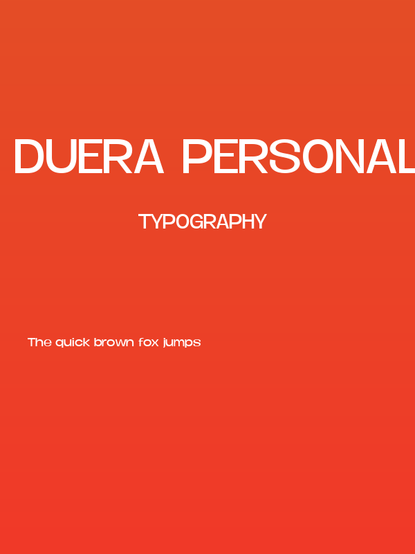 Duera PERSONAL USE Expanded Light Poster