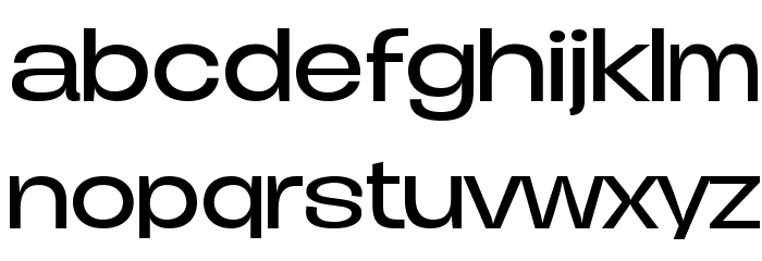 Duera PERSONAL USE Expanded Light Font LOWERCASE
