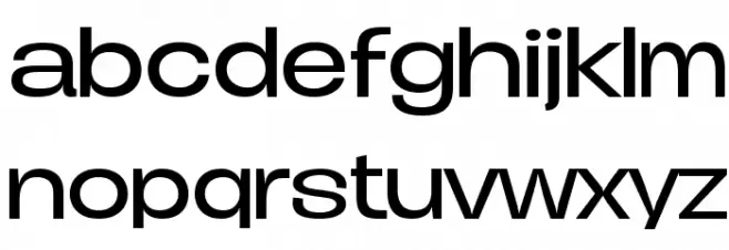 Duera PERSONAL USE Expanded Light 字体 小写