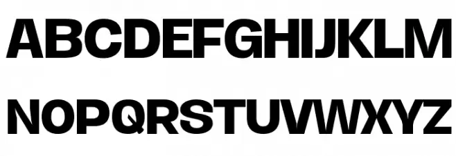 Duera PERSONAL USE Expanded Medium Шрифта ВЕРХНИЙ