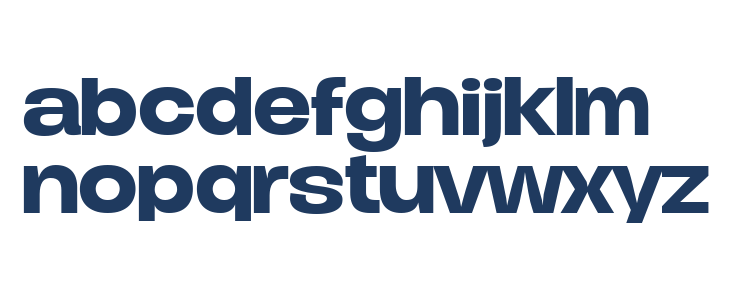 Duera PERSONAL USE Expanded Medium Lowercase