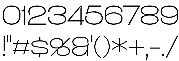 Duera PERSONAL USE Expanded Thin Font OTHER CHARS