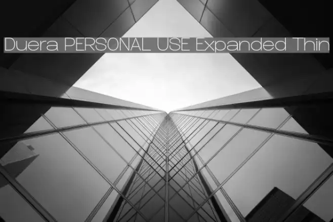 Duera PERSONAL USE Expanded Thin Example 3