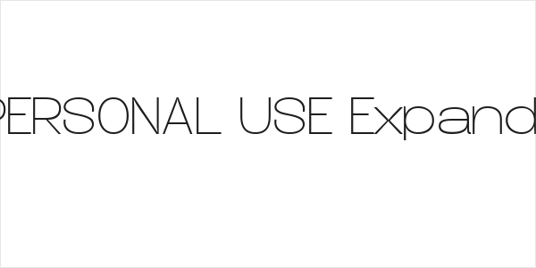 Duera PERSONAL USE Expanded Thin Logo