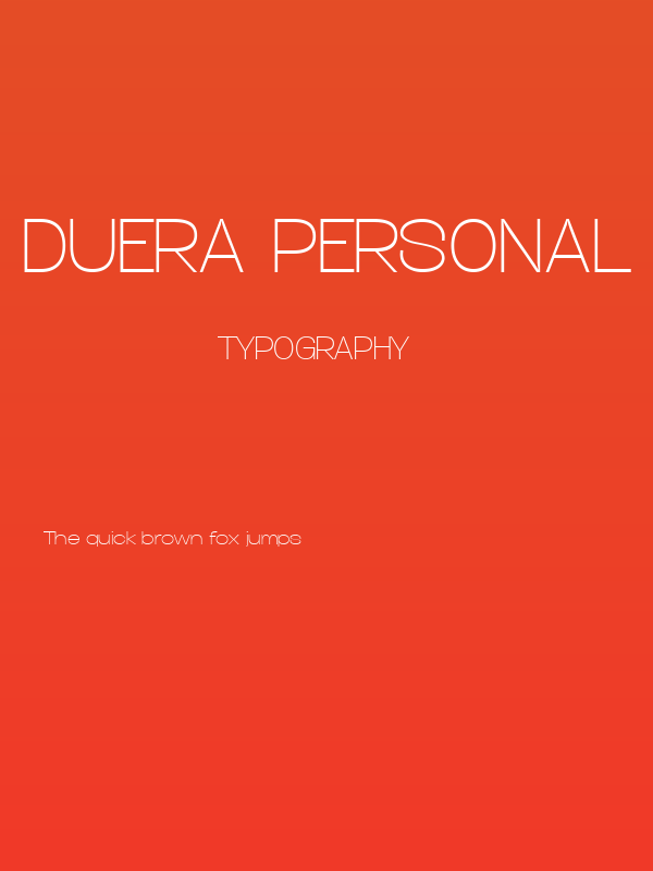 Duera PERSONAL USE Expanded Thin Poster