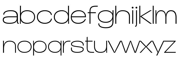 Duera PERSONAL USE Expanded Thin Font LOWERCASE