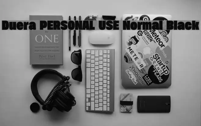 Duera PERSONAL USE Normal Black Font examples