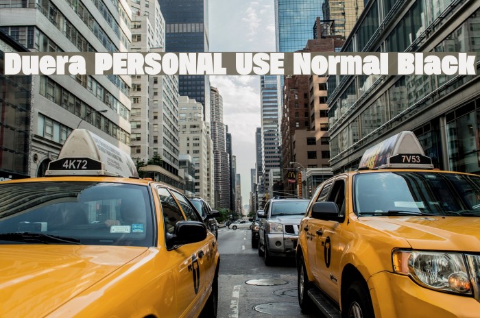 Duera PERSONAL USE Normal Black Example 3