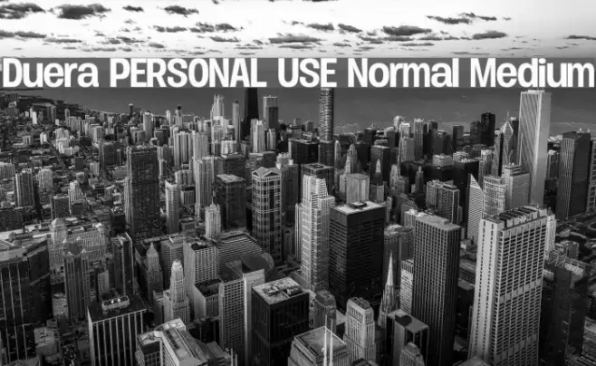 Duera PERSONAL USE Normal Medium Example 1