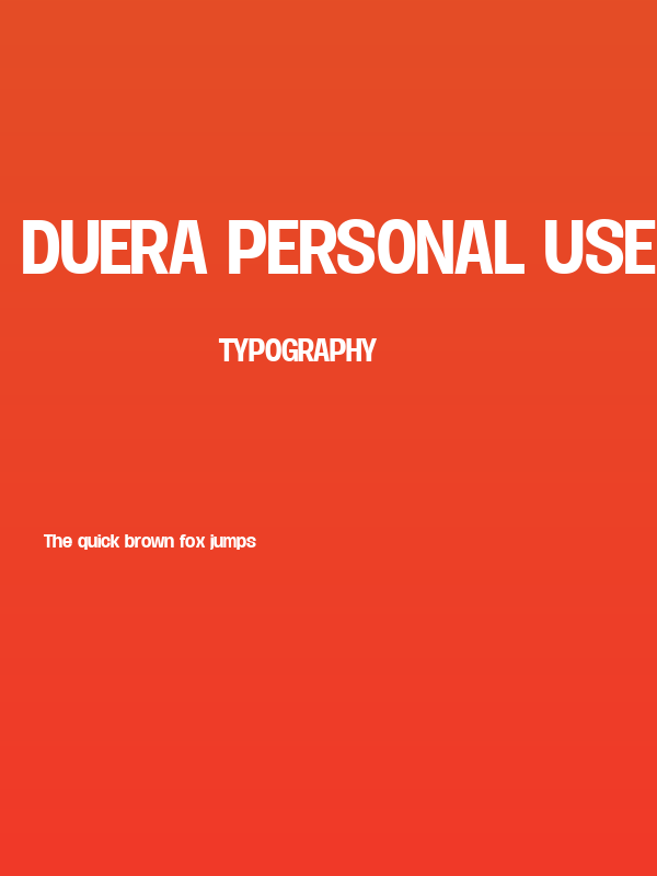 Duera PERSONAL USE Normal Medium Poster