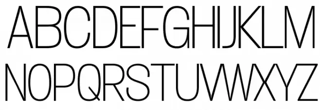 Duera PERSONAL USE Normal Thin Font Litere mari
