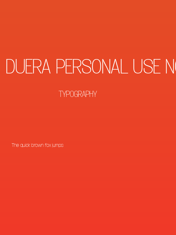 Duera PERSONAL USE Normal Thin Poster