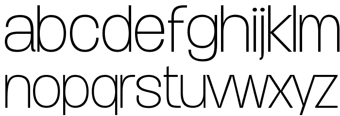 Duera PERSONAL USE Normal Thin Font LOWERCASE