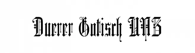 Duerer Gotisch UNZ  नि: शुल्क फ़ॉन्ट्स डाउनलोड