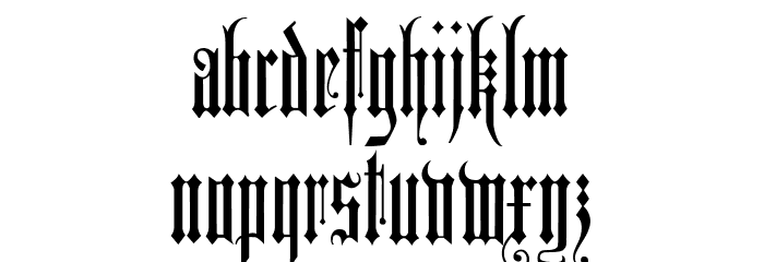 Duerer Gotisch UNZ Font LOWERCASE