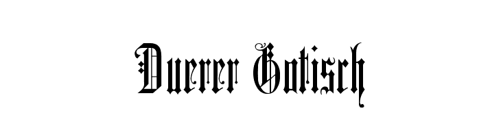 Duerer Gotisch  font caratteri gratis