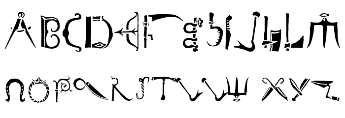 DuererEverydayTools Font LOWERCASE