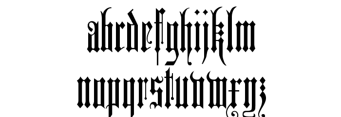 DuererGotisch Font LOWERCASE