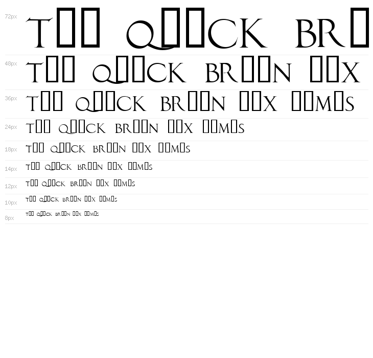 DuererLatinCapitals Waterfall