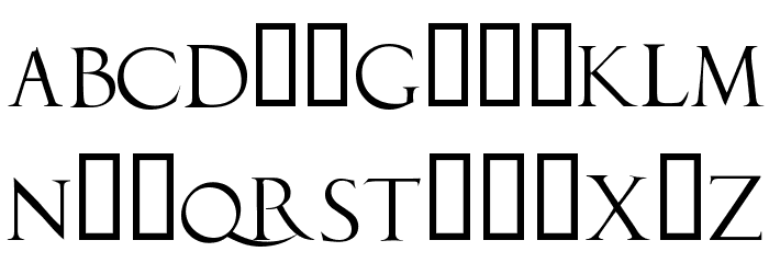 DuererLatinCapitals Font LOWERCASE