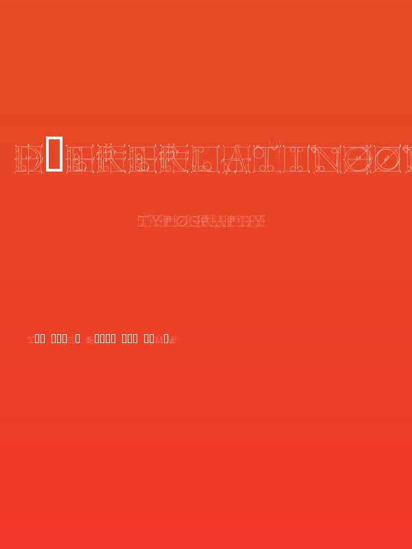 DuererLatinConstructionCapitals Poster