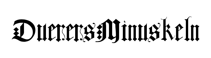 DuerersMinuskeln  Frei Schriftart Herunterladen